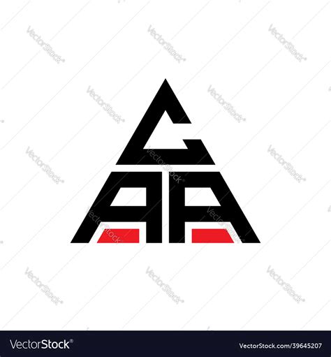 Caa triangle letter logo design Royalty Free Vector Image