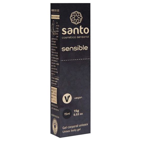 Santo Cosm Ticos Vegano Sensible Gel Dessensibilizante Para Sexo Anal