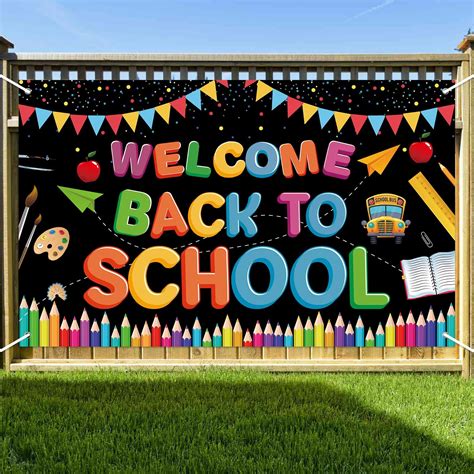 72 X 44 Inch Welcome Back To School Banner First Day Of