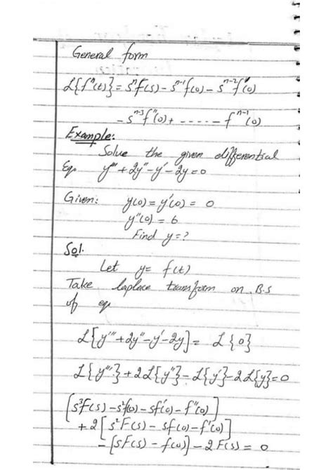 Solution Laplace Transformation Of Derivation And Examples Studypool