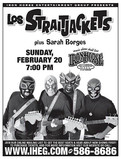 From The Horses Mouth Los Straitjackets Tear It Up At The Iron Horse