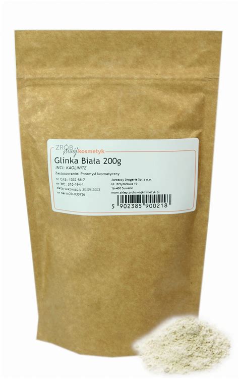 Glinka biała kaolin 200g Zrób Swój Kosmetyk Zrób Swój Kosmetyk