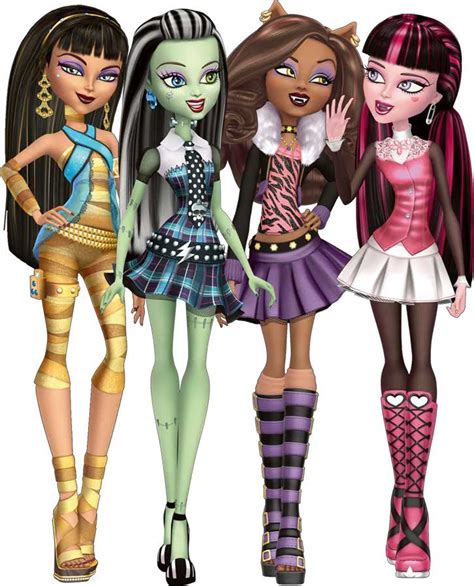 Cleo De Nile Frankie Stein Clawdeen Wolf And Draculaura Basic