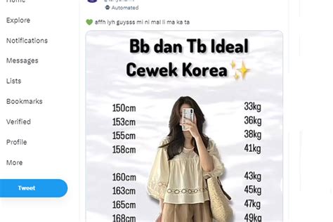 Ramai Soal Berat Dan Tinggi Badan Ideal Wanita Korea Ini Kata Dokter