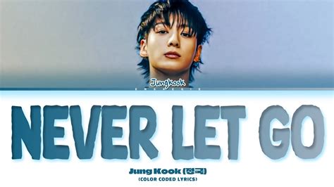 Jung Kook Never Let Go Lyrics Color Coded Lyrics Youtube