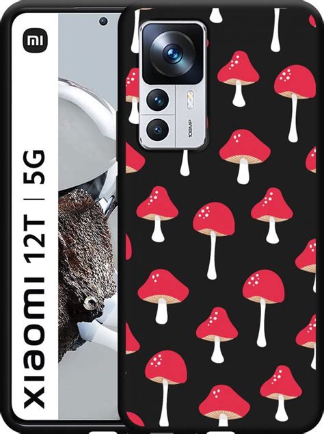 Xiaomi T T Pro Hoesje Zwart Paddenstoelen Designed By Cazy Bol