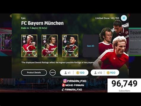 Bakar Epic Rummenigge Lets Gooo Live Efootball Mobile Youtube