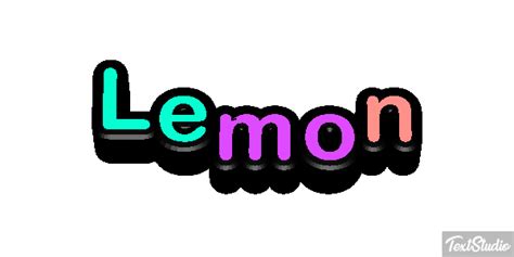 Lemon Word Animated GIF Logo Designs