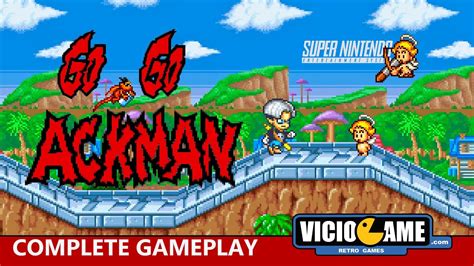 🎮 Go Go Ackman Super Nintendo Complete Gameplay Youtube