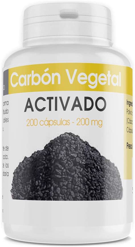 Carb N Vegetal Activado Mg C Psulas Amazon Es Salud Y