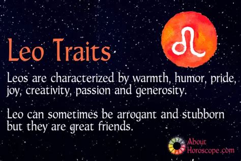 Traits Of Leo Zodiac Sign