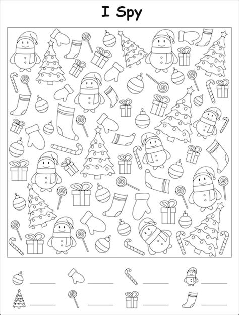 Premium Vector Winter Activities For Children Christmas Worksheet