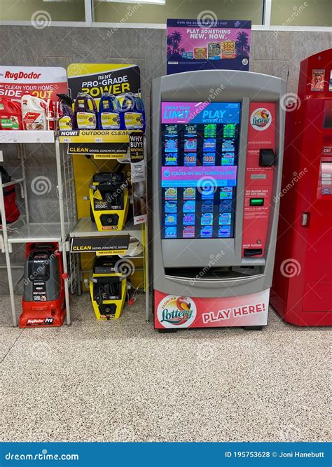 A Lottery Machine Kiosk Located Inside A Publix Grocery Store Editorial