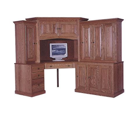 Heirwood 6 Piece Corner Computer Center - Kings Amish Furniture