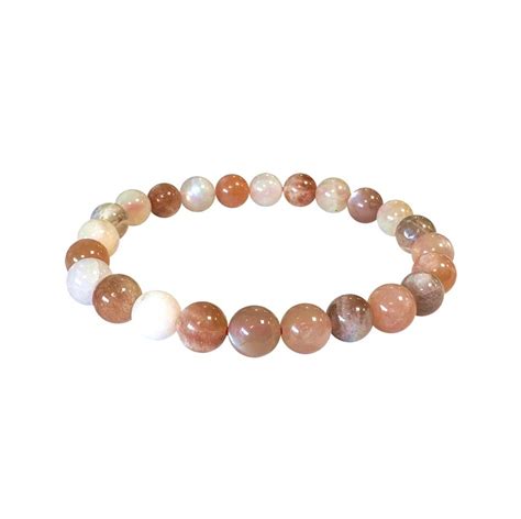 Bracelet Pierre De Lune Multicolore Aa R Ves Lunaires