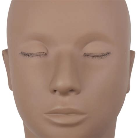 Wholesale Eyelash Extension Silicone Mannequin Heads With 3 Layers Of