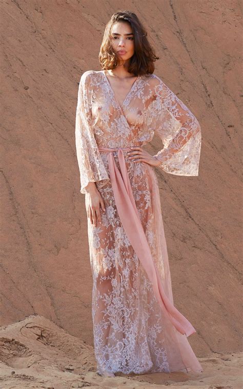 Rafiah The Exquisite Nude Silver Robe Rosamosario