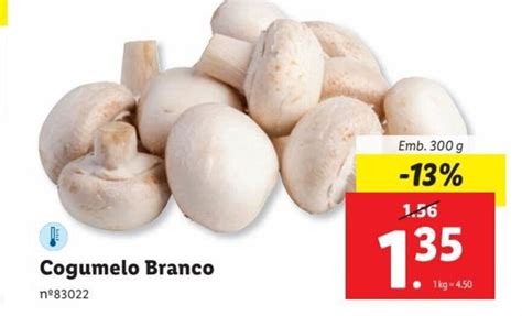 Promoção Cogumelo Branco Emb 300 g em Lidl