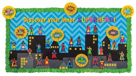 Super Hero Bulletin Board Pacon Creative Products Classroom Art