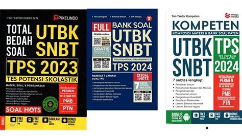 5 Rekomendasi Buku Tps Utbk Snbt 2024 Ada Buku Paten Utbk Snbt Tps