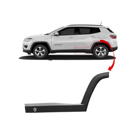 Moldura Lateral Traseira Esquerda Jeep Compass Original Em