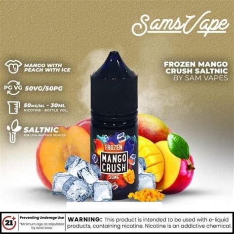 FROZEN MANGO CRUSH SALTNIC 30 ML BY SAM VAPES Vape Sight