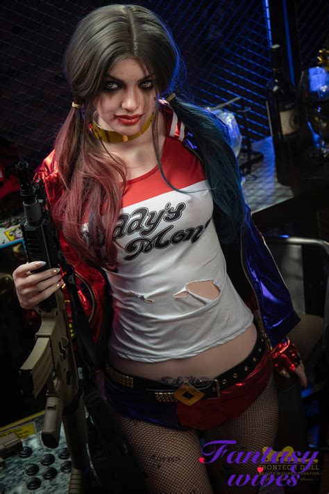 166cm 5ft5 B Cup Silicone Sex Doll Harley Quinn FantasyWives