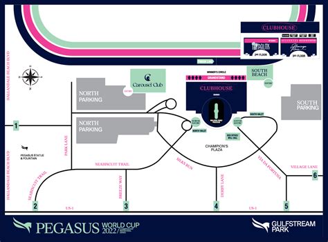 Map And Parking Pegasus World Cup