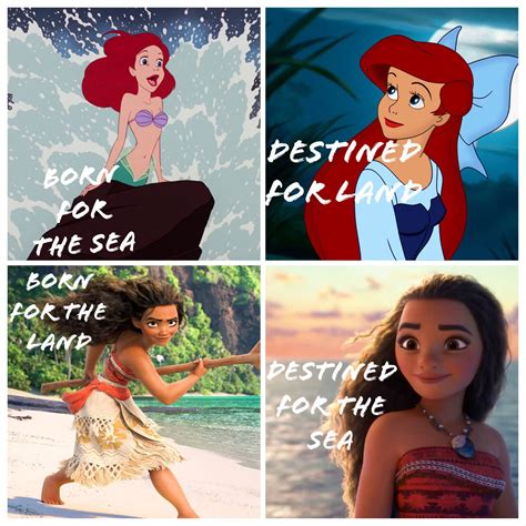 Moana X Ariel Crossover | Disney princess artwork, Gay disney, Disney ...