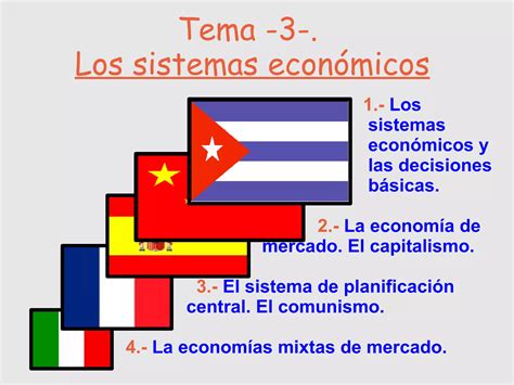 Tema Los Sistemas Econ Micos Ppt