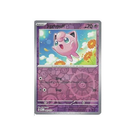 Pokemon Trading Card Game 083 193 Jigglypuff Reverse Holo SV 02