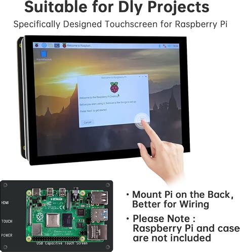 Hmtech Touchscreen Monitor X Ips Lcd Display For Raspberry