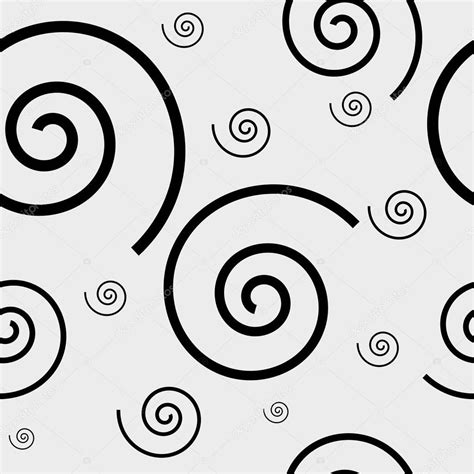 Simple Spiral Seamless Pattern Vector Illustration Stock Vector