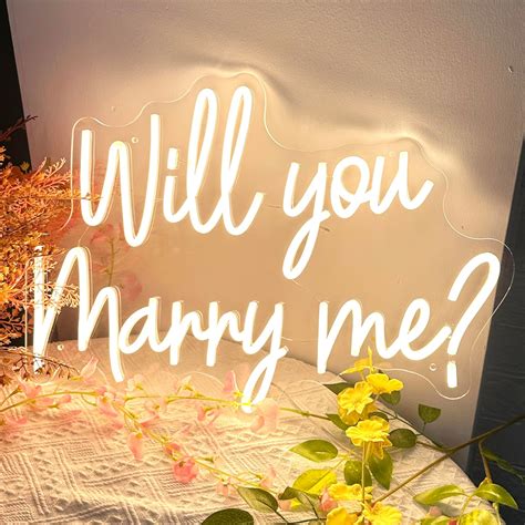 Amazon Will You Marry Me Neon Signs For Wedding Proposal Large