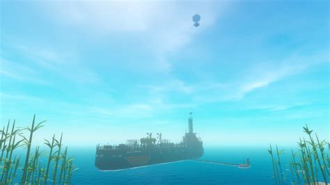 My ship, the Borealis, at the end of the game. It was a great adventure : RaftTheGame