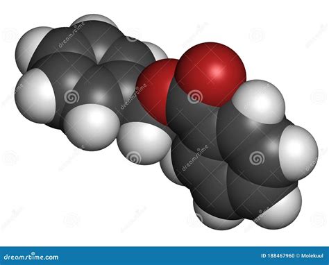 Benzyl Benzoate Drug Molecule D Rendering Used As Acaricide