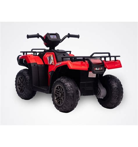 Quad Enfant Lectrique V Moteurs Rouge Kingtoys Rino