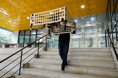 South Korea Team Showcases Drone That Serves As Flying Shopping Cart