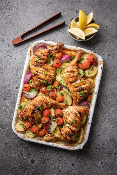 Roasted Harissa Chicken And Vegetable Tray Bake Web Spudlite