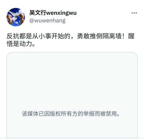 吴文行wenxingwu On Twitter 民间拍的视频成它们的，它们玩不起，用下三滥手段。删帖，禁言。发展到推特。