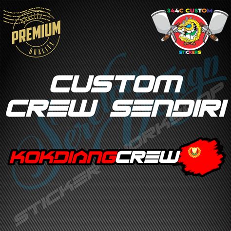 Sticker Kereta Motor Helmet Laptop Crew Negeri Shopee Malaysia