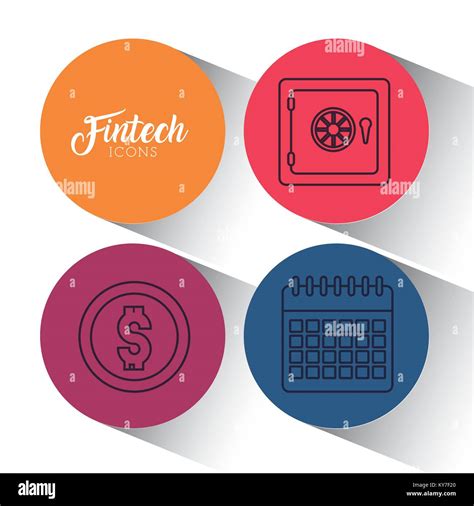 Set Of Fintech Icons Stock Vector Image And Art Alamy