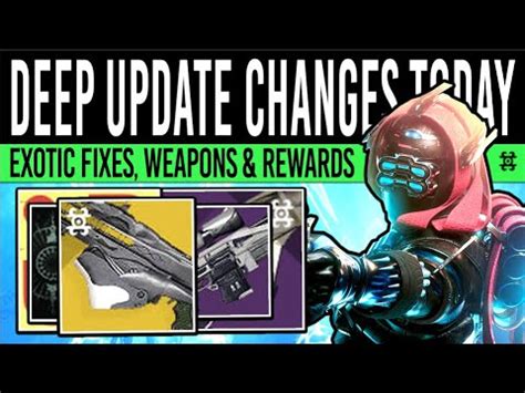 Destiny 2 HUGE CHANGES TODAY Exotic UPDATES Weapon Changes