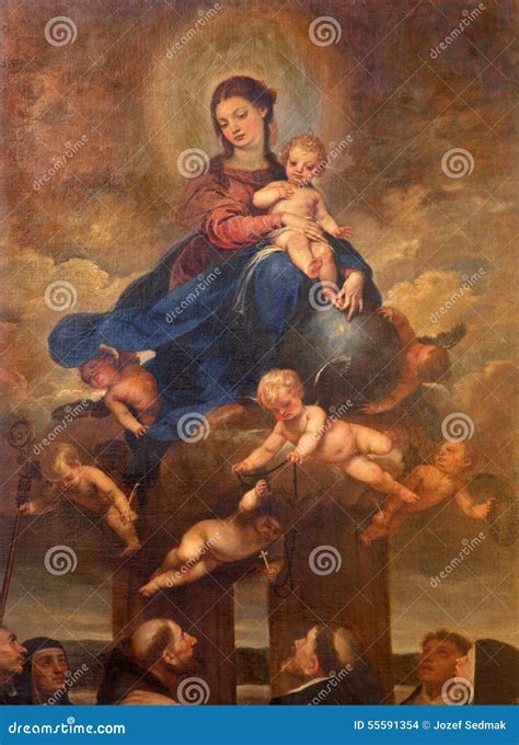 Malaga The Madonna The Virgin Of The Rosary Painting By Alonso Cano