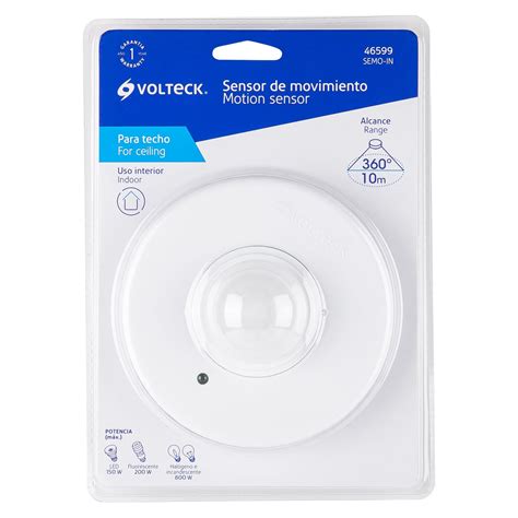 Sensor De Movimiento Para Techo Alcance 10 M Volteck Sensores De