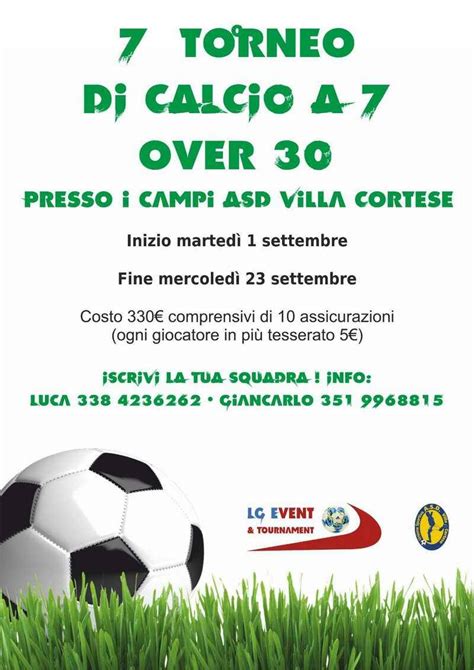 7 Torneo Di Calcio A 7 Over 30 A Villa Cortese SportLegnano It