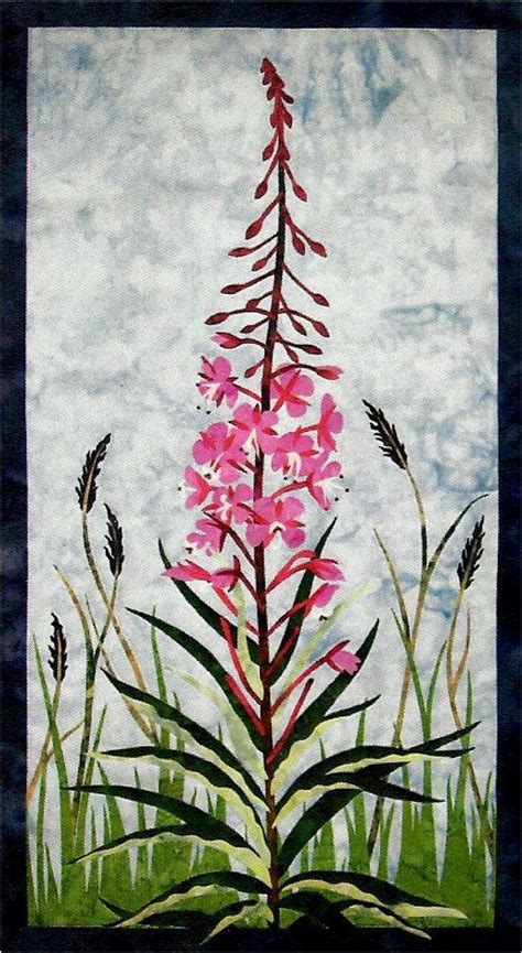 Fireweed Wildflower Wildfire Designs Alaska Wallhanging Quilt Pattern