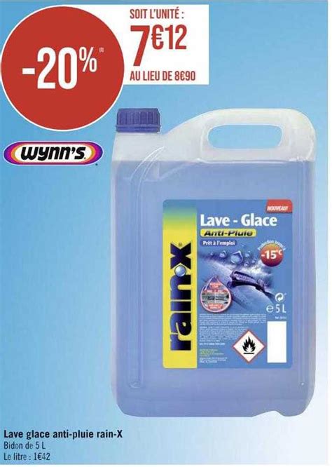 Promo Lave Glace Anti pluie Rain X Wynn s chez Géant iCatalogue fr