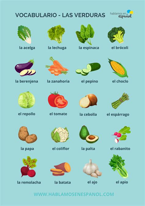 Nombres De Vegetales