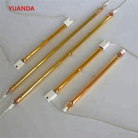 Gold Reflector Short Wave Halogen Infrared Heating Element Quartz